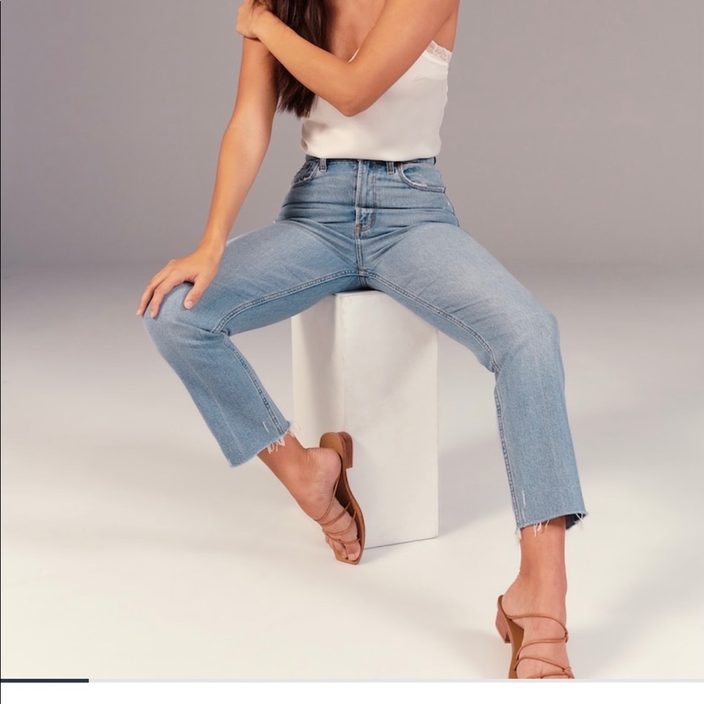 Abercrombie Curve Love Ultra high rise Jeans